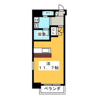 プランベイム大須駅前【4階】の間取り