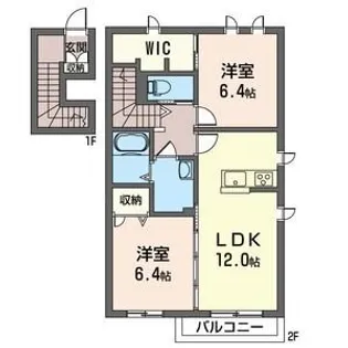 オリージャ【2階】の間取り