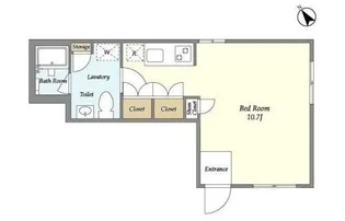 TAKANAWA CUBE East【1階】の間取り