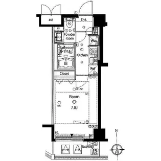 メイクスデザイン高田馬場【6階】の間取り