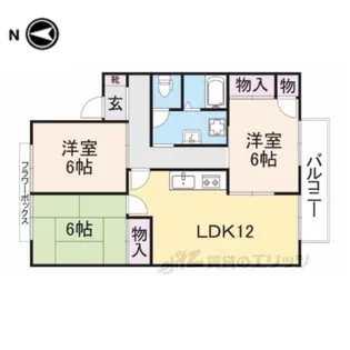 リバーシャトルABC【2階】の間取り