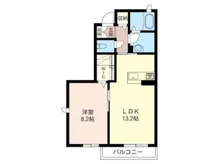 アトリエール C【1階】の間取り