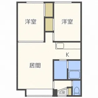 ブルーフォンス61【2階】の間取り