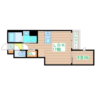 CRASTINE荒井2丁目【1階】の間取り