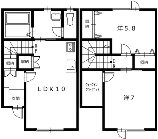 BBハイツ【1階】の間取り