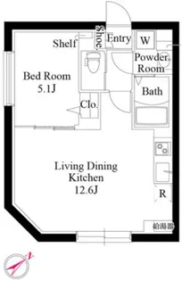 エルファーロ赤坂【3階】の間取り