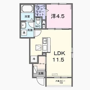 J・プレリュード【1階】の間取り