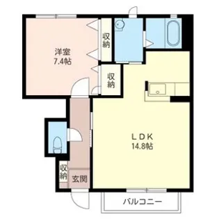 フォレスト富士山 B【1階】の間取り