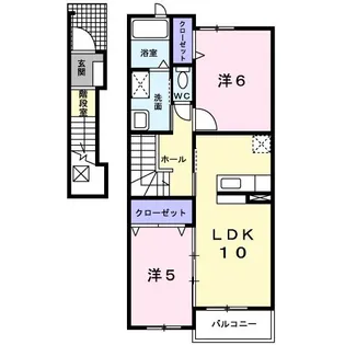 オースティンハウスI【2階】の間取り