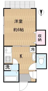 足立コーポ【1階】の間取り