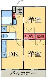 LPクレストC【1階】の間取り