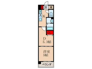 アミスタ菅原【7階】の間取り