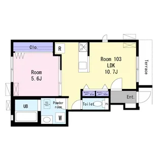 EVER LIFE大久保II【1階】の間取り