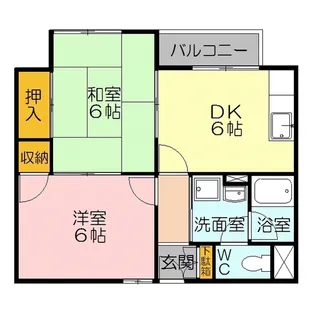 エクセレンテハイツ【2階】の間取り
