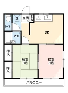 エステートピア西新井【2階】の間取り