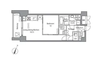 レジディア水道橋【5階】の間取り