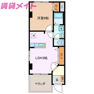 プロニティヒロ【1階】の間取り