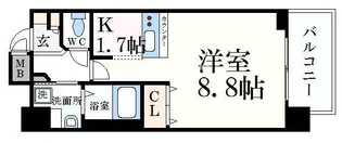 プレサンス京都三条大橋雅殿【4階】の間取り