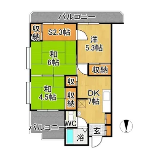 マンション瑞凰【4階】の間取り