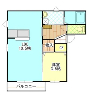 メゾン・ウィー【2階】の間取り