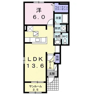 凛II【1階】の間取り
