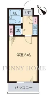 パークハイム桜新町【4階】の間取り