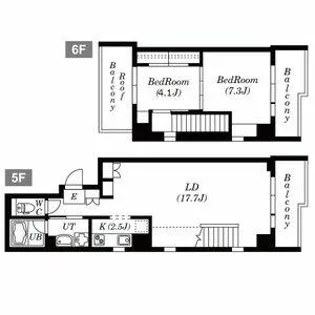 クレイドル遊園の間取り
