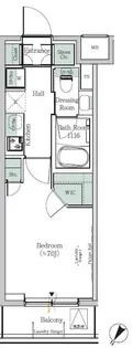 ONE ROOF RESIDENCE KIBA WEST【1階】の間取り
