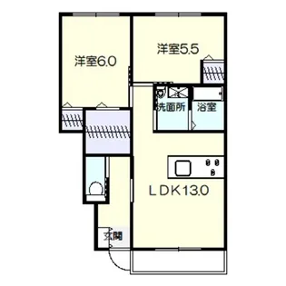 アーク百舌鳥【1階】の間取り