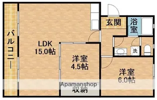 エルコンフォール【3階】の間取り