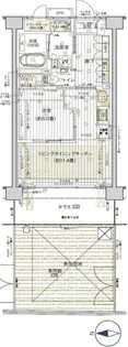 デュオセーヌ国立【1階】の間取り