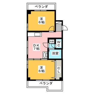 第7加藤ビル【2階】の間取り