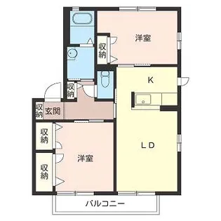 クラヴィエR&KB棟【2階】の間取り