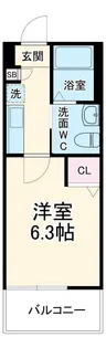 アルブル海老名【1階】の間取り