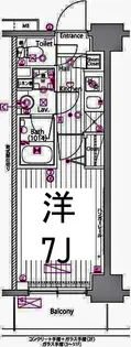 ガーラ・プライム横濱関内【6階】の間取り