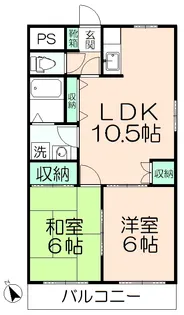 メゾンコンフォール21【1階】の間取り