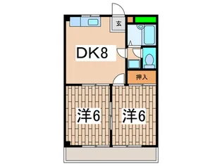 メゾン中白根【1階】の間取り