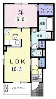 ルミウスII A【1階】の間取り