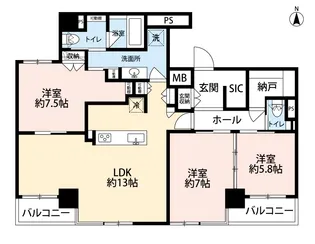 四谷曙橋ビル【4階】の間取り