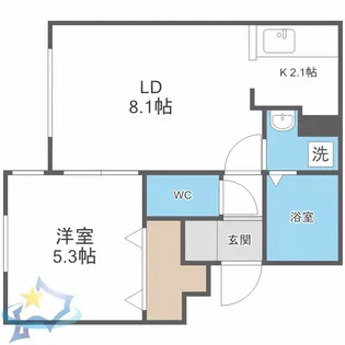 Ajelm【4階】の間取り