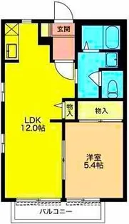 リバーサイド柿田川【1階】の間取り