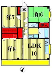 ニューパレス5【2階】の間取り