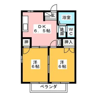 アーバンハイツ B【1階】の間取り