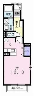 エスターブレC【1階】の間取り