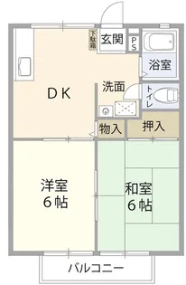 オールージュ清水【2階】の間取り