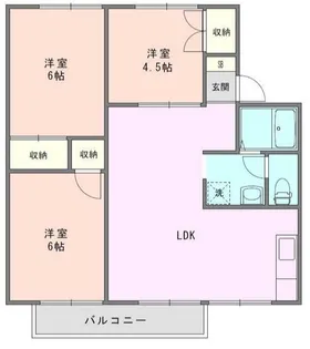 グリーンベルB【2階】の間取り