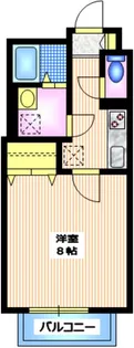 自由が丘Apartment【2階】の間取り