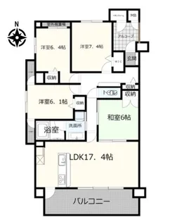 Tステージ日之出【7階】の間取り