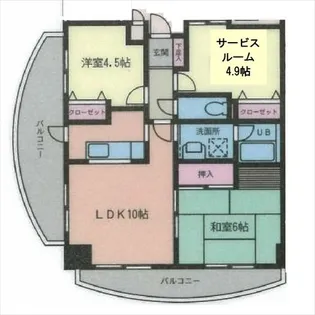 カールトンプラザ川崎【6階】の間取り