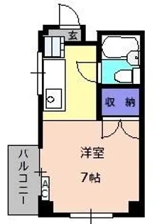 戸叶マンション【3階】の間取り